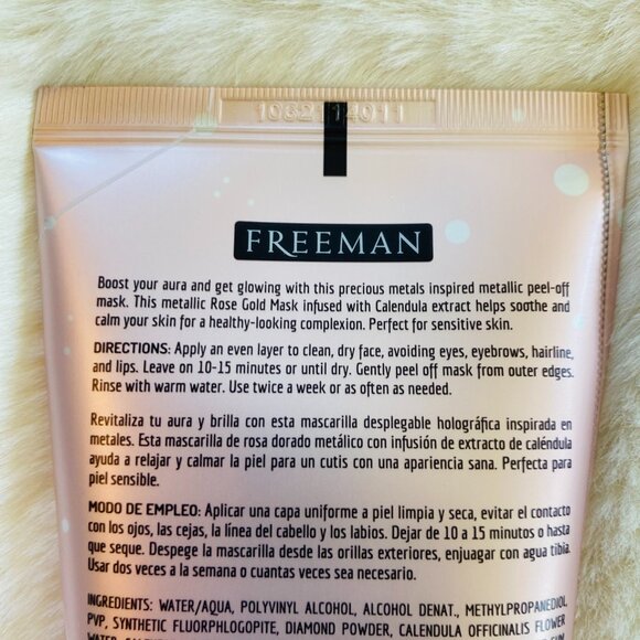 2/$18🌴 Freeman Peel-Off Masks Bundle; Clearing Sweet Tea/Lemon & Cosmic Metallic - Picture 7 of 7